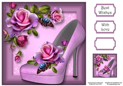 The Summer Shoe With Romantica Roses 8x8