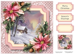 Scenic Christmas - Cabin In The Woods 8x8