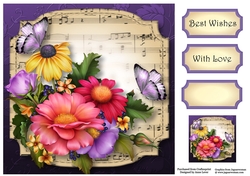 Sheet Music Plaque - Breath Of Summer 8x8