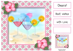 Summer Cocktails 8x8