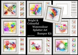 Watercolour Splatter Art - Bright & Colourful - Exclusive Bumper Kit