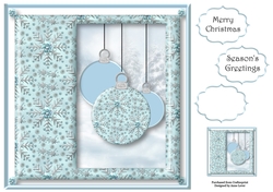Jewelled Snowflake Bauble 8x8