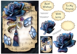 Sheet Music & Butterflies - Autumn Blues A5