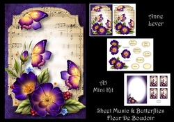 Sheet Music & Butterflies - Fleur De Boudoir