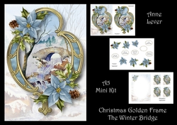 Christmas Golden Frame - The Winter Bridge