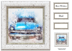 The Blue Vintage Car