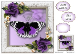 The Purple Butterfly 8x8
