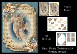 Sheet Music Christmas A5 - Vintage Angels