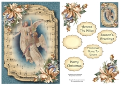 Sheet Music Christmas - Vintage Angels A5