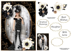 Edwardian Elegance - White Anemone A5