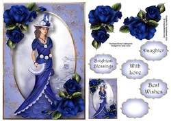 Edwardian Elegance - Willow Pattern Roses A5