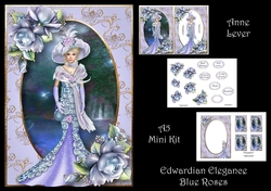 Edwardian Elegance - Blue Roses