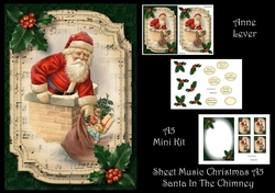 Sheet Music Christmas A5 - Santa In The Chimney
