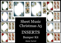 Sheet Music Christmas A5 INSERTS Bumper Kit