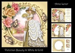 Victorian Beauty In White & Gold