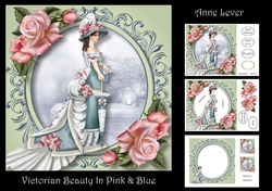 Victorian Beauty In Pink & Blue