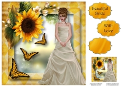 The Sunflower Bride - Brunette 8x8