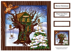 The Christmas Owlery 8x8