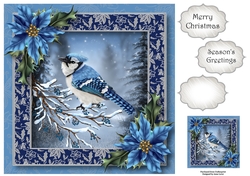 The Blue Bird In Winter 8x8