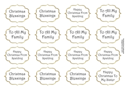 Christmas Greetings Tags ( special request )