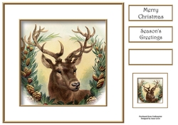 The Christmas Stag 8x8