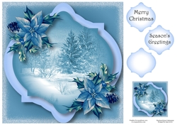 Christmas In Blue 8x8