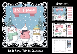 Let It Snow Trio Of Snowmen