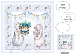 Happy Bunny Birthday 8x8