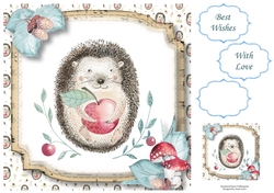 Sheet Music Woodland - The Hedgehog 8x8