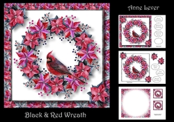 Black & Red Wreath