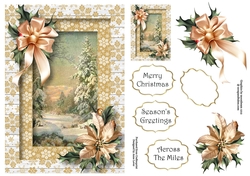 Golden Scenic Christmas A5