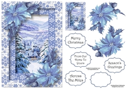Scenic Christmas Wedgewood Blue A5