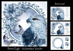 Serene Eagle - Watercolour Wonder