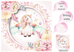 Rainbows & Unicorns 8x8