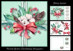 Floral Boho Christmas Present 1