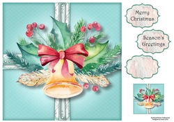 Boho Bell Christmas Present 8x8