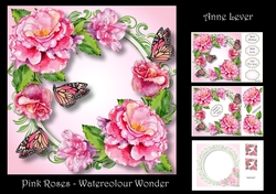Pink Roses - Watercolour Wonder