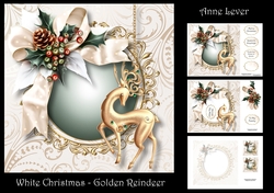 White Christmas - Golden Reindeer