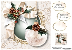 White Christmas - Bauble 8x8