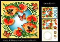 Pretty Red Poppies - Watercolour Wonder