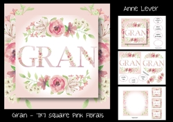 Gran - 7x7 Square Pink Florals