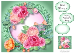 Beautiful Pink Roses 8x8