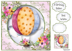 Birthday Balloon 8x8