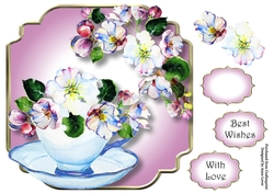 Apple Blossom - Teacup & Saucer