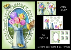 Mothers Day Tulips & Butterflies