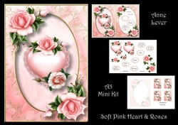 Soft Pink Hearts & Roses
