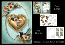 Gorgeous Golden Heart & Florals