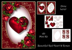 Beautiful Red Heart & Roses