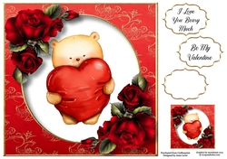 The Valentine Bear 8x8