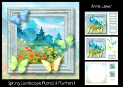 Spring Landscape Floral & Flutters 1